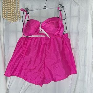 Vintage pacific connections  pink swimsuit size 14